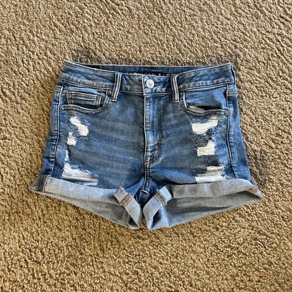 American Eagle Outfitters Pants - American Eagle High Rise Shortie Shorts with Ne(x)t Level Stretch